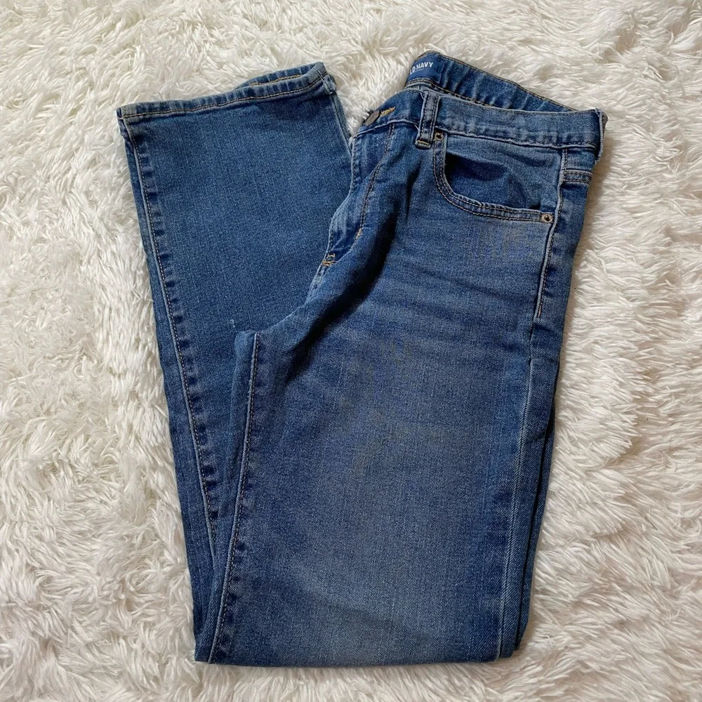 Old Navy Jeans Bigger Boys Husky Jeans Straight style size 12 H adjustable waist